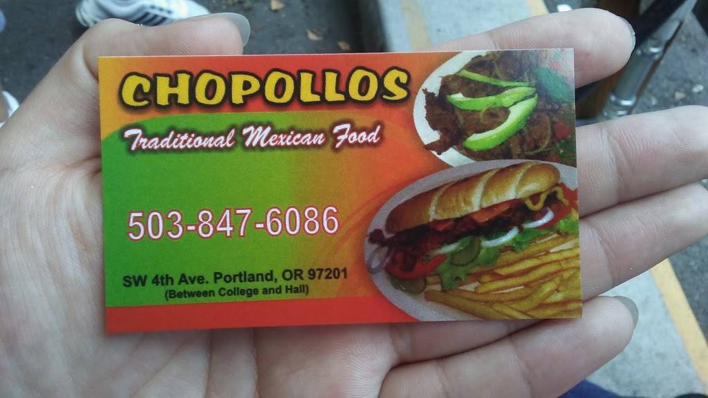 Chopollos Mexican Food Cart | restaurant | 1927 SW 4th Ave, Portland, OR 97201, USA | 5038476086 OR +1 503-847-6086