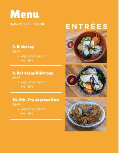 Nara Korean Cuisine | cafe | 1526 Bethel Rd, Columbus, OH 43220, USA | 6144598070 OR +1 614-459-8070
