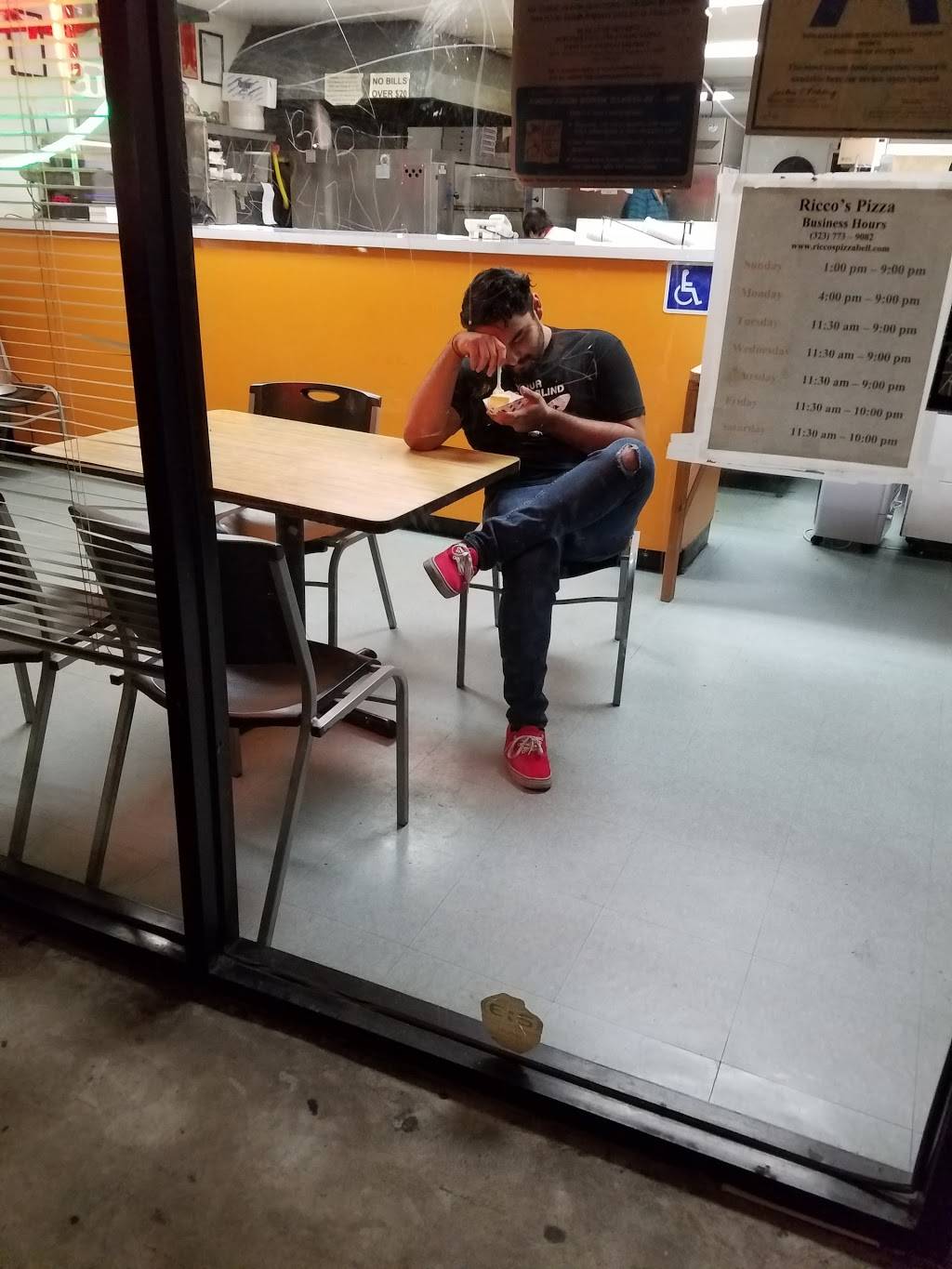 Riccos Pizza | restaurant | 4135 Gage Ave, Bell, CA 90201, USA | 3237739082 OR +1 323-773-9082