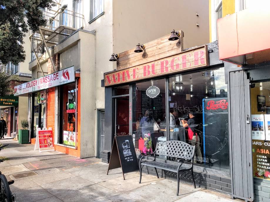 Native Burger | restaurant | 3420 Geary Blvd, San Francisco, CA 94118, USA | 4156824197 OR +1 415-682-4197