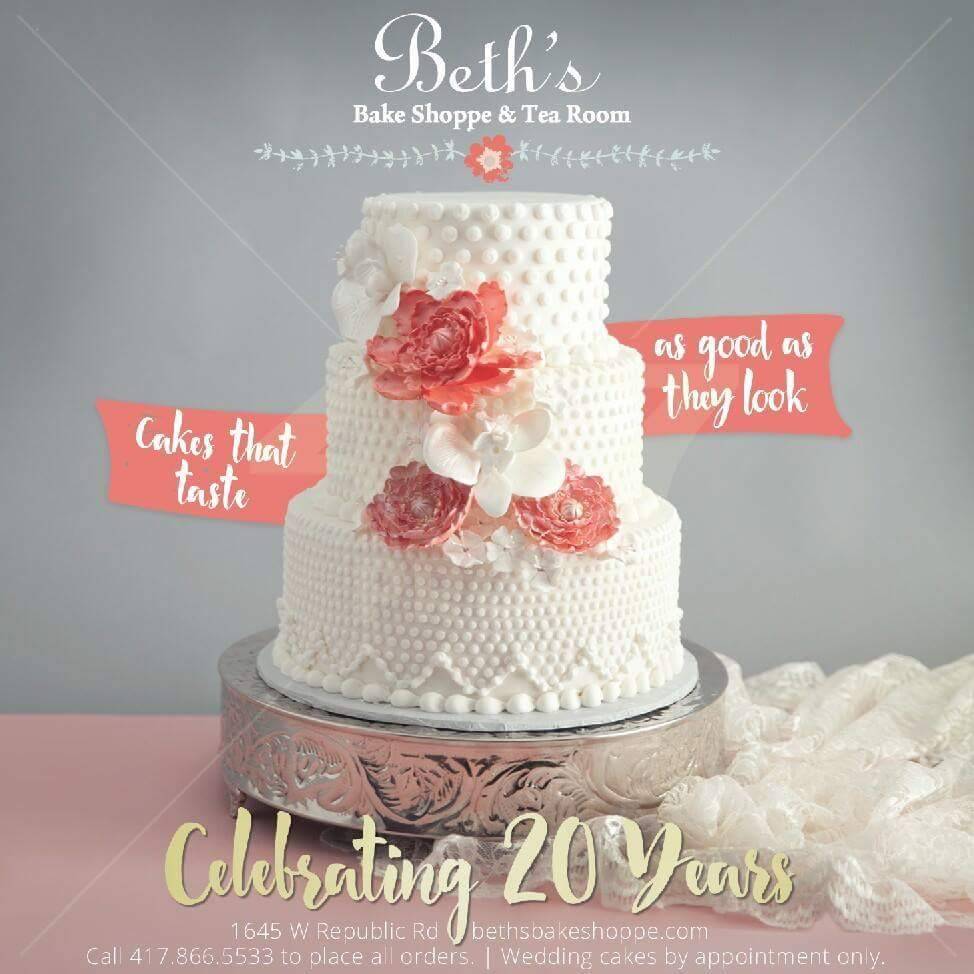 BETHS BAKE SHOPPE & TEA ROOM (Serves Lunch 11-2) | bakery | 1645 W Republic Rd UNIT D, Springfield, MO 65807, USA | 4178665533 OR +1 417-866-5533