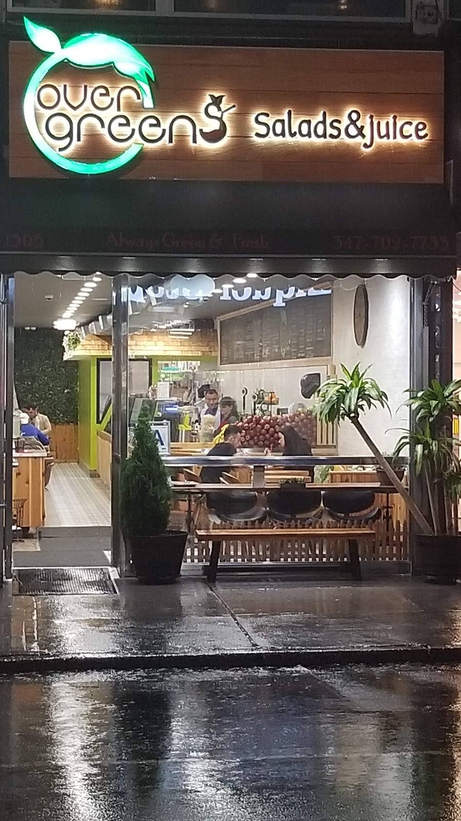 Over Greens Salads & Juice | restaurant | 1505 Sheepshead Bay Rd, Brooklyn, NY 11235, USA | 3477027733 OR +1 347-702-7733