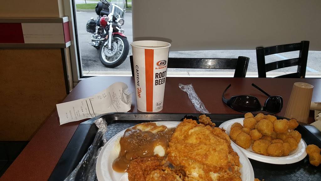 A&W All-American Food | restaurant | 6620 S Scatterfield Rd, Anderson, IN 46013, USA | 7656438343 OR +1 765-643-8343