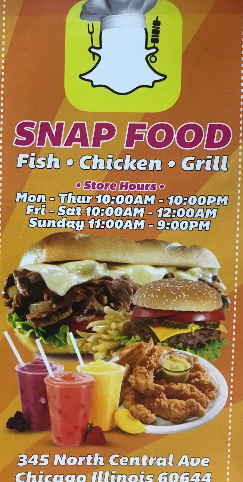 Snap food fish .chicken .grill.rice | restaurant | 345 N Central Ave unit D, Chicago, IL 60644, USA | 7734137595 OR +1 773-413-7595