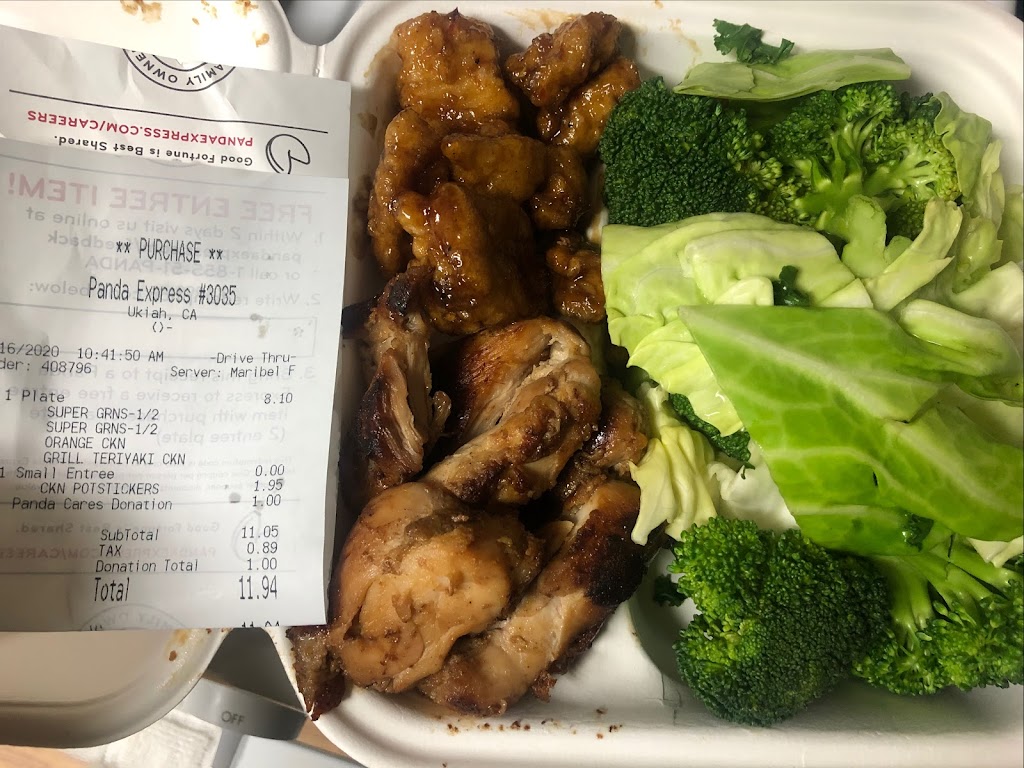 Panda Express | restaurant | 1236 Airport Park Blvd Suite A, Ukiah, CA 95482, USA | 7076687963 OR +1 707-668-7963