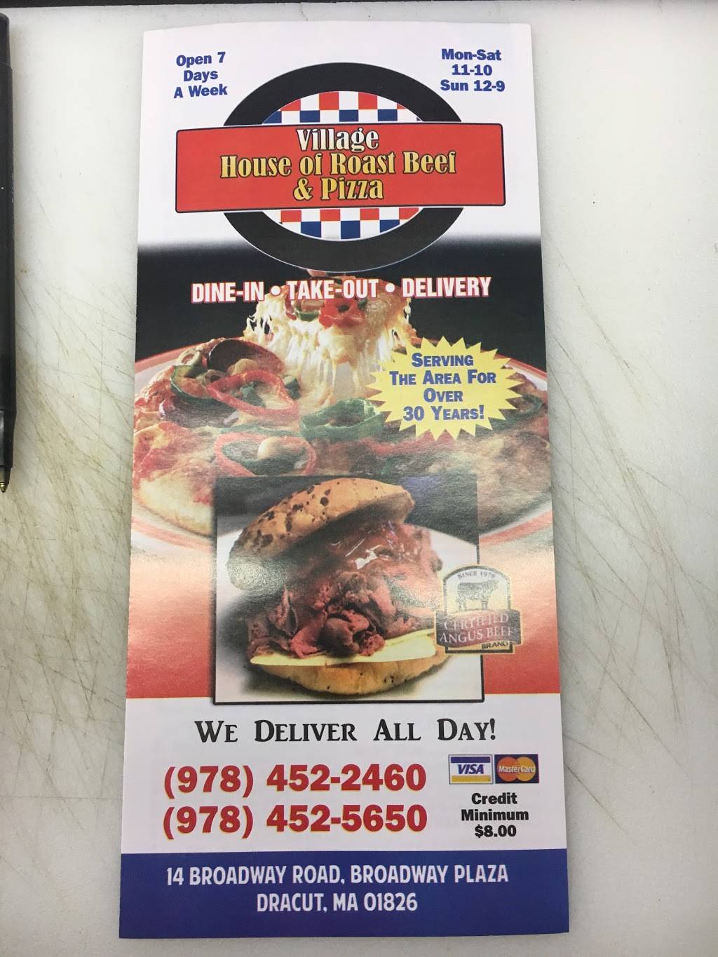 Village House of Pizza | restaurant | 14 Broadway Rd, Dracut, MA 01826, USA | 9784522460 OR +1 978-452-2460