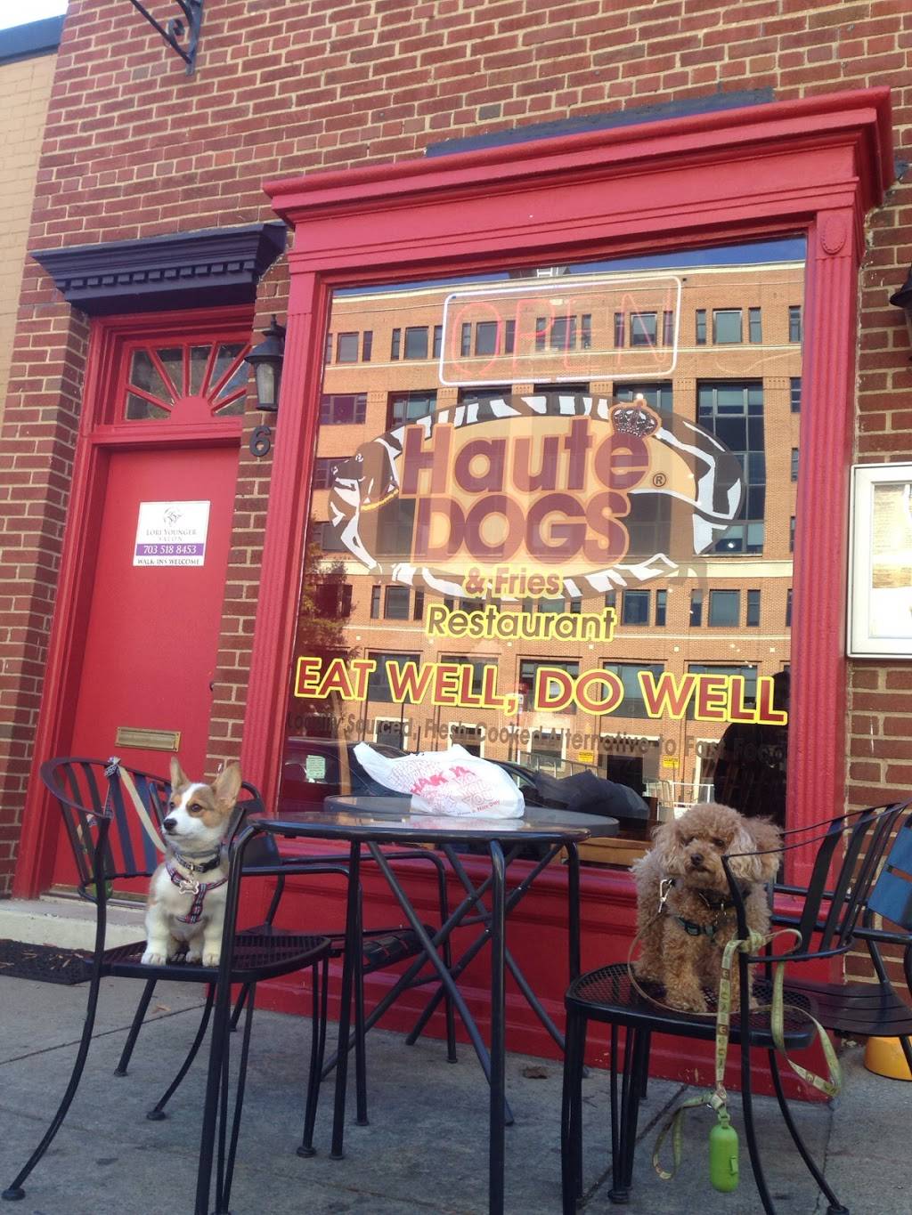 Haute Dogs and Fries | restaurant | 610 Montgomery St, Alexandria, VA 22314, USA | 7035483891 OR +1 703-548-3891
