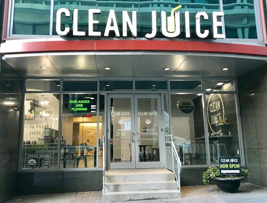 Clean Juice | restaurant | 201 S Tryon St Suite 120-B, Charlotte, NC 28202, USA | 9803550388 OR +1 980-355-0388