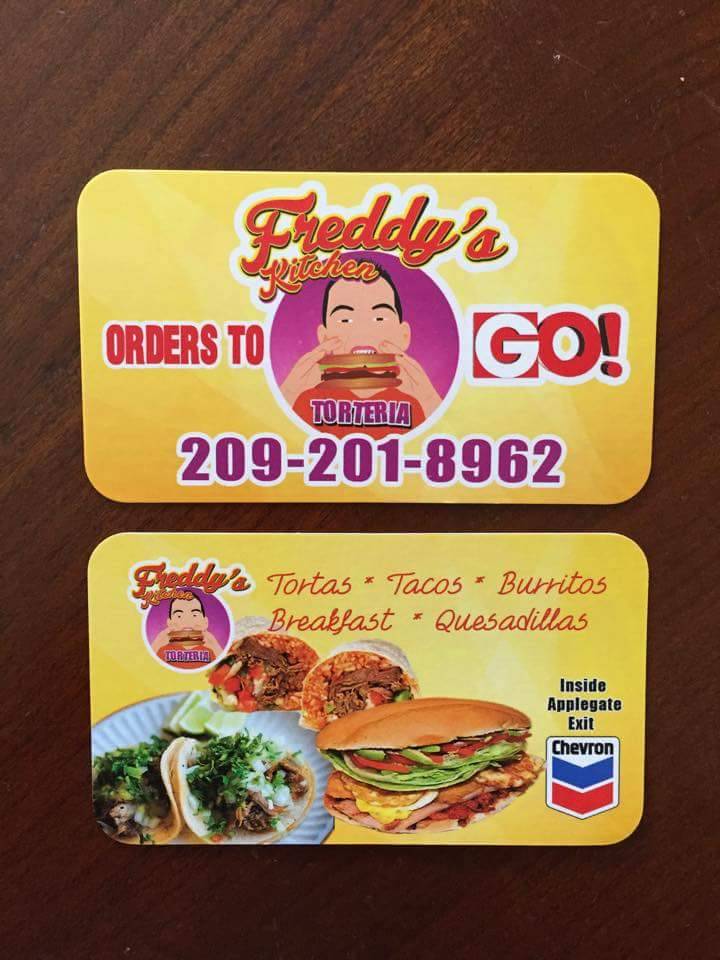 Freddys Kitchen Torteria | restaurant | 1500 Sycamore Ave, Atwater, CA 95301, USA | 2092018962 OR +1 209-201-8962
