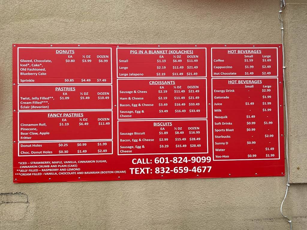 Donut Palace | restaurant | 1530 W Government St Ste A, Brandon, MS 39042, USA | 6018249099 OR +1 601-824-9099