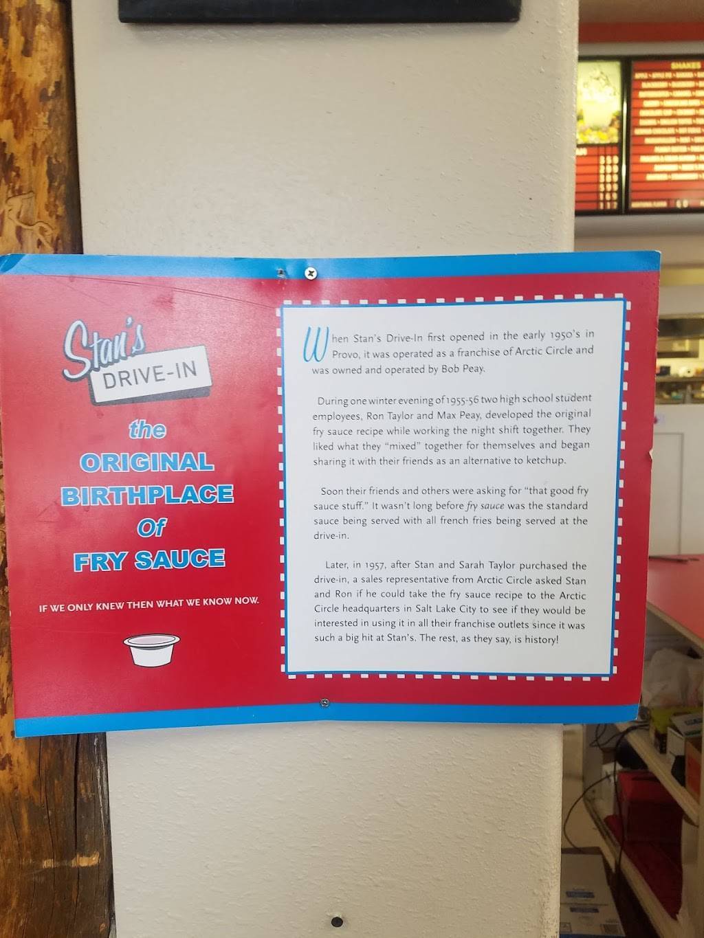 Stans Drive-In | restaurant | 248 W Center St, Salem, UT 84653, USA | 8014234141 OR +1 801-423-4141