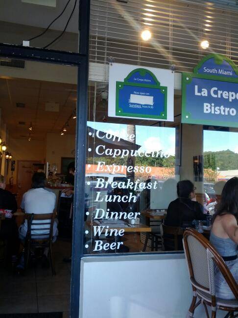 La Crepe Bistro | restaurant | 7340 SW 57th Ave, South Miami, FL 33143, USA | 3056658778 OR +1 305-665-8778