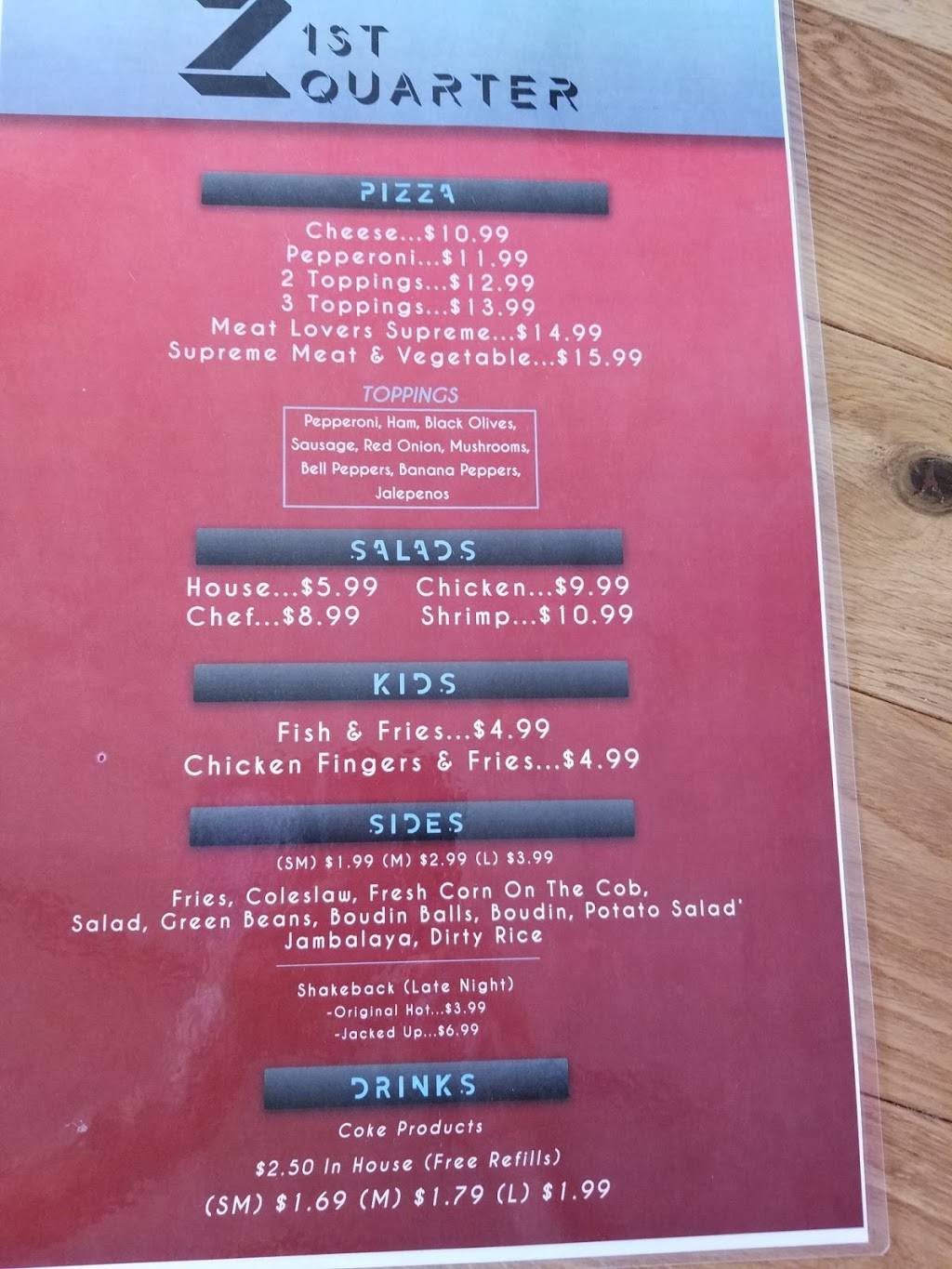 Zs 1st Quarter | restaurant | 5145 Main St, Zachary, LA 70791, USA | 2252865115 OR +1 225-286-5115