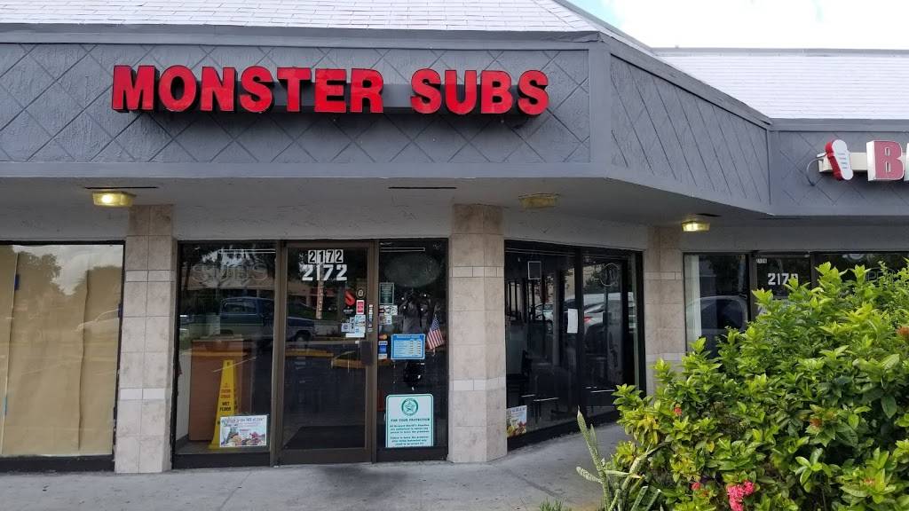 Monster Subs | restaurant | 2172 W Oakland Park Blvd, Fort Lauderdale, FL 33311, USA | 9547394546 OR +1 954-739-4546