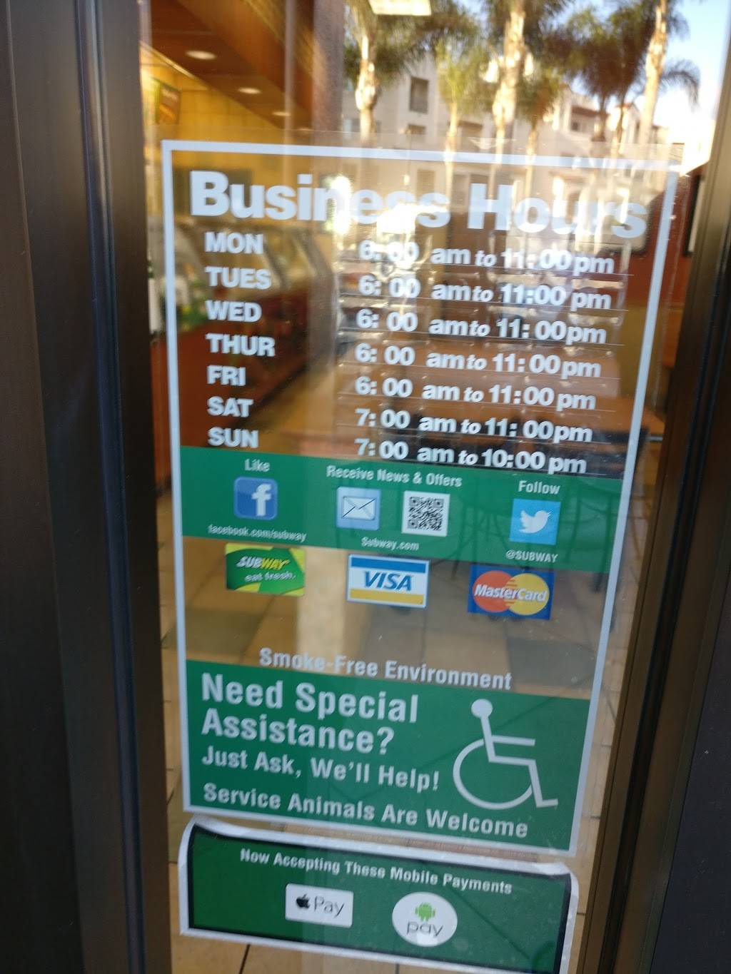 Subway | restaurant | 5175 Linda Vista Rd #103, San Diego, CA 92110, USA | 6195420118 OR +1 619-542-0118