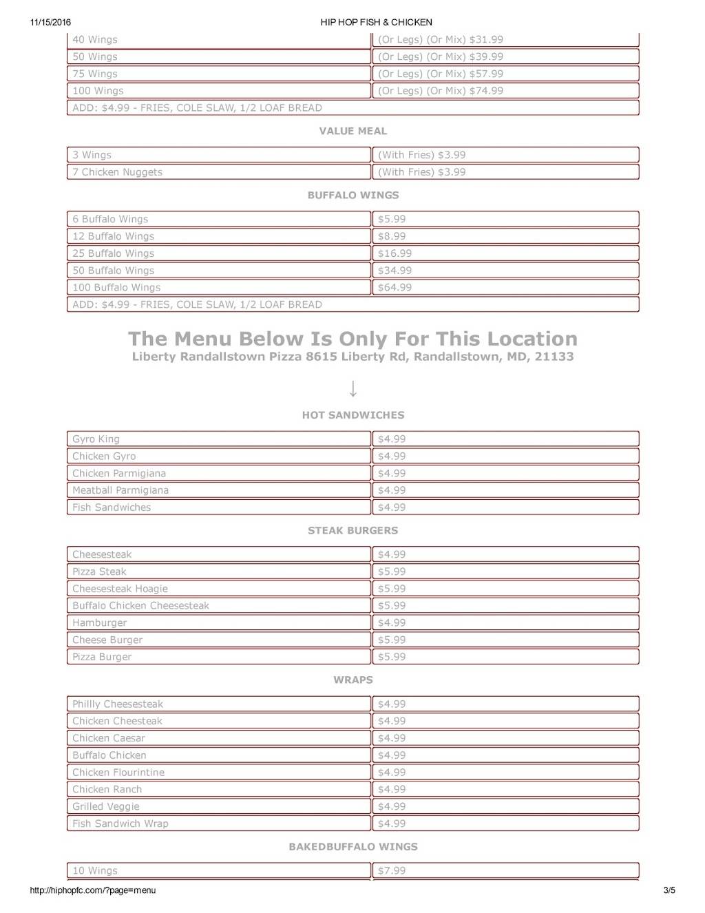 Hip Hop Fish & Chicken | restaurant | 7524 Annapolis Rd, Hyattsville, MD 20784, USA | 3014296565 OR +1 301-429-6565