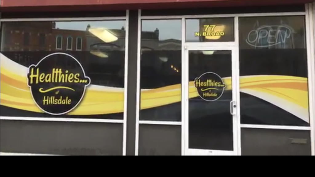 Healthies of Hillsdale | restaurant | 77 N Broad St, Hillsdale, MI 49242, USA | 5177976050 OR +1 517-797-6050