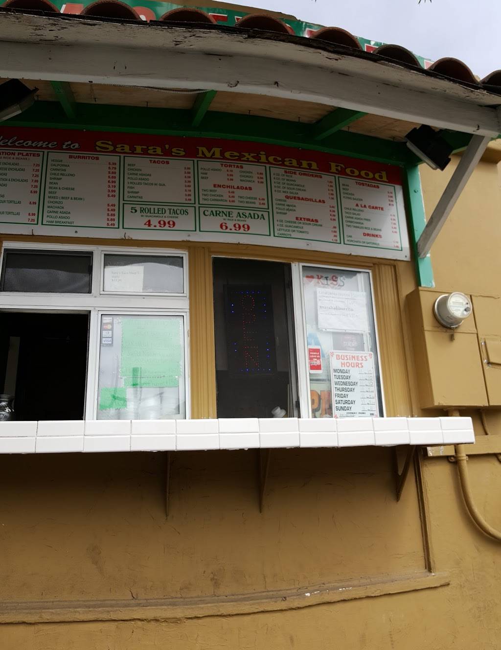 Saras Mexican Food | restaurant | 2907 Mission Blvd, San Diego, CA 92109, USA | 8584884436 OR +1 858-488-4436