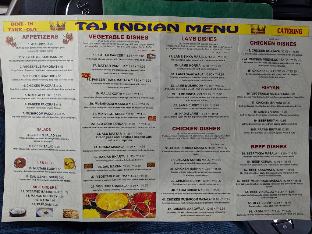 Taj Indian Cuisine | restaurant | 609 S, CA-49, Jackson, CA 95642, USA | 2092233886 OR +1 209-223-3886