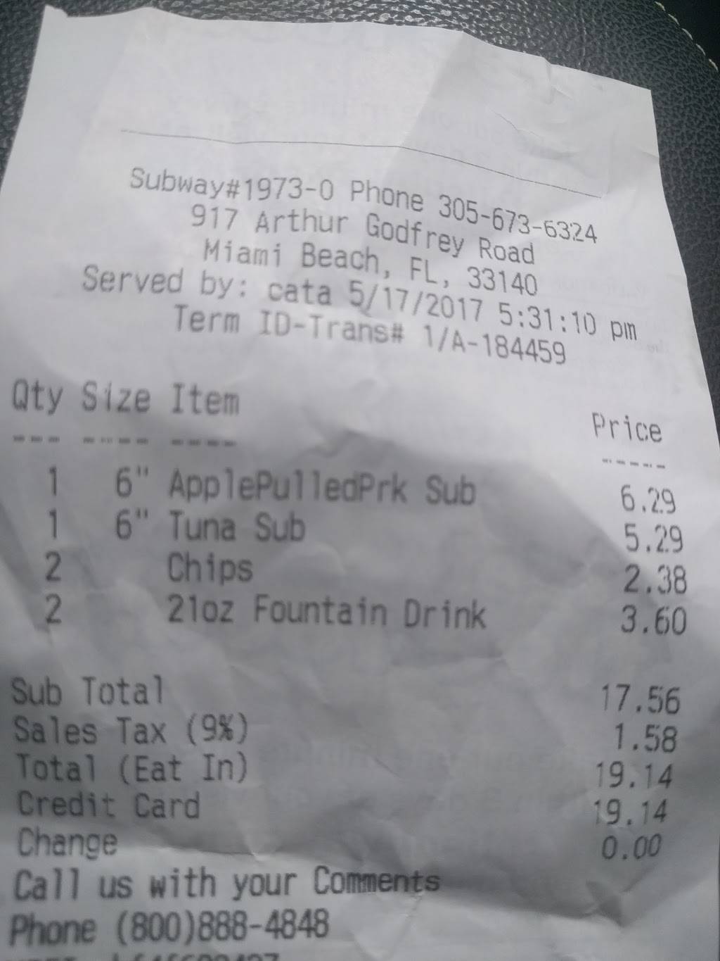 Subway Restaurants | restaurant | 917 W 41st St, Miami Beach, FL 33140, USA | 3056736324 OR +1 305-673-6324