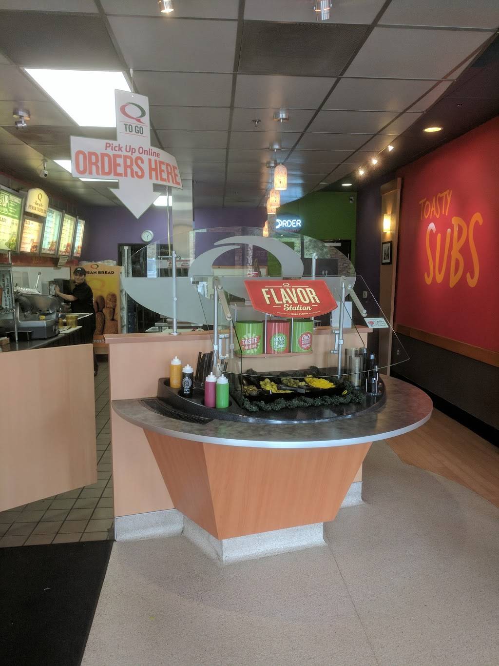 Quiznos | restaurant | 1001 Avenida Pico Ste F, San Clemente, CA 92673, USA | 9492181930 OR +1 949-218-1930