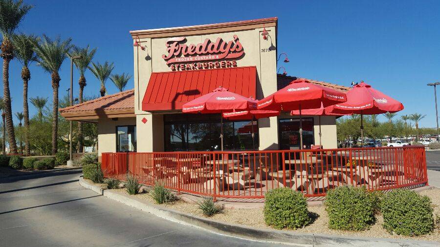 Freddys Frozen Custard & Steakburgers | restaurant | 7670 W Bell Rd, Glendale, AZ 85308, USA | 6238782763 OR +1 623-878-2763