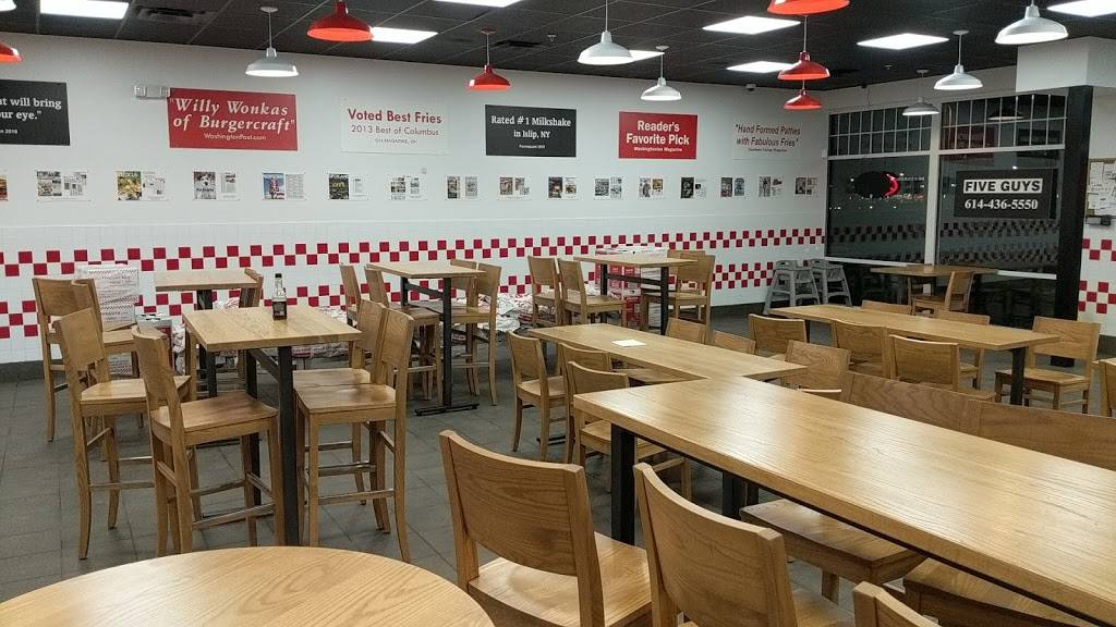 Five Guys | meal takeaway | 2134 Polaris Pkwy, Columbus, OH 43240, USA | 6144365550 OR +1 614-436-5550