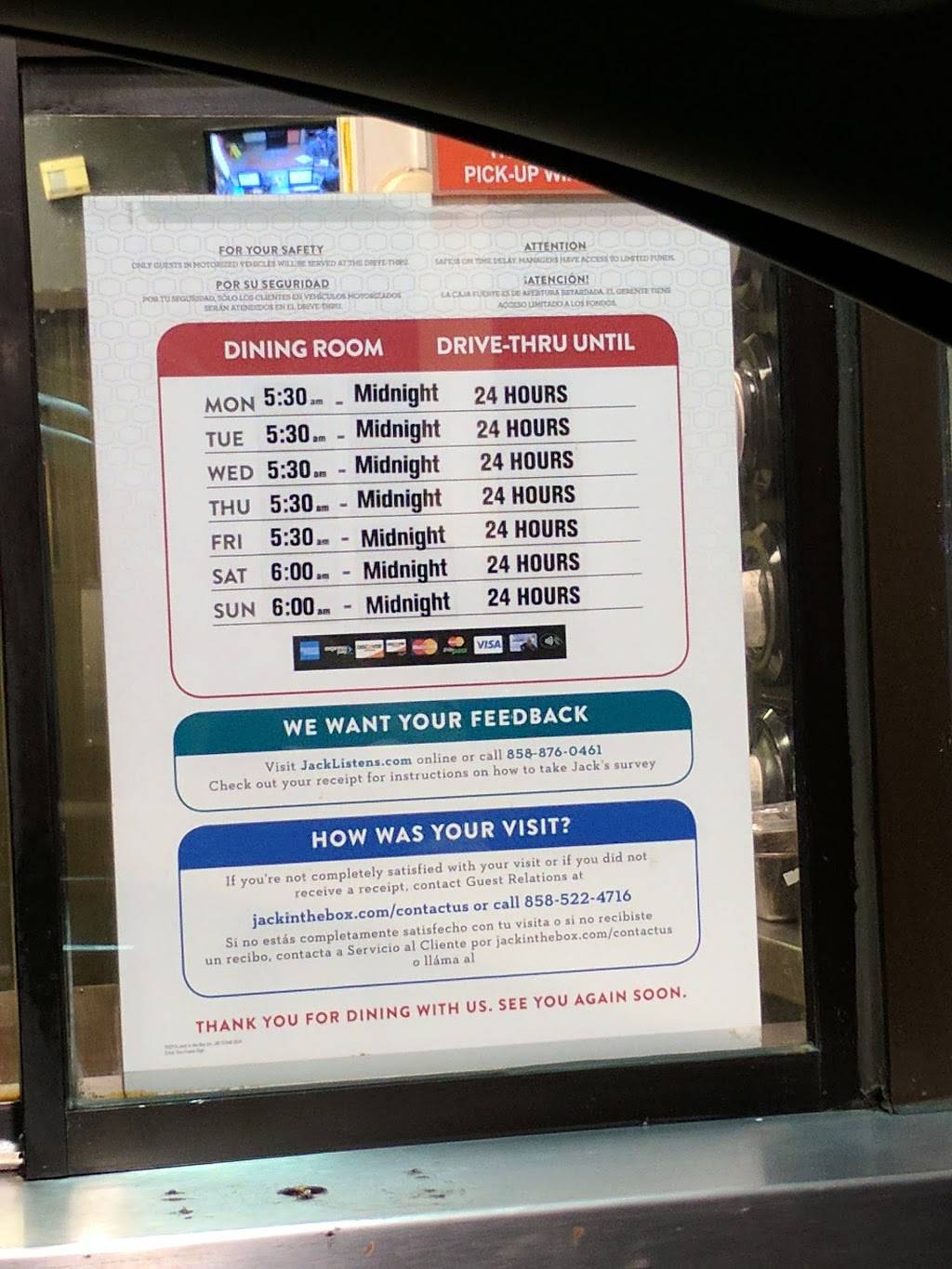 Jack in the Box | restaurant | 16400 W Valley Hwy, Tukwila, WA 98188, USA | 4252355060 OR +1 425-235-5060