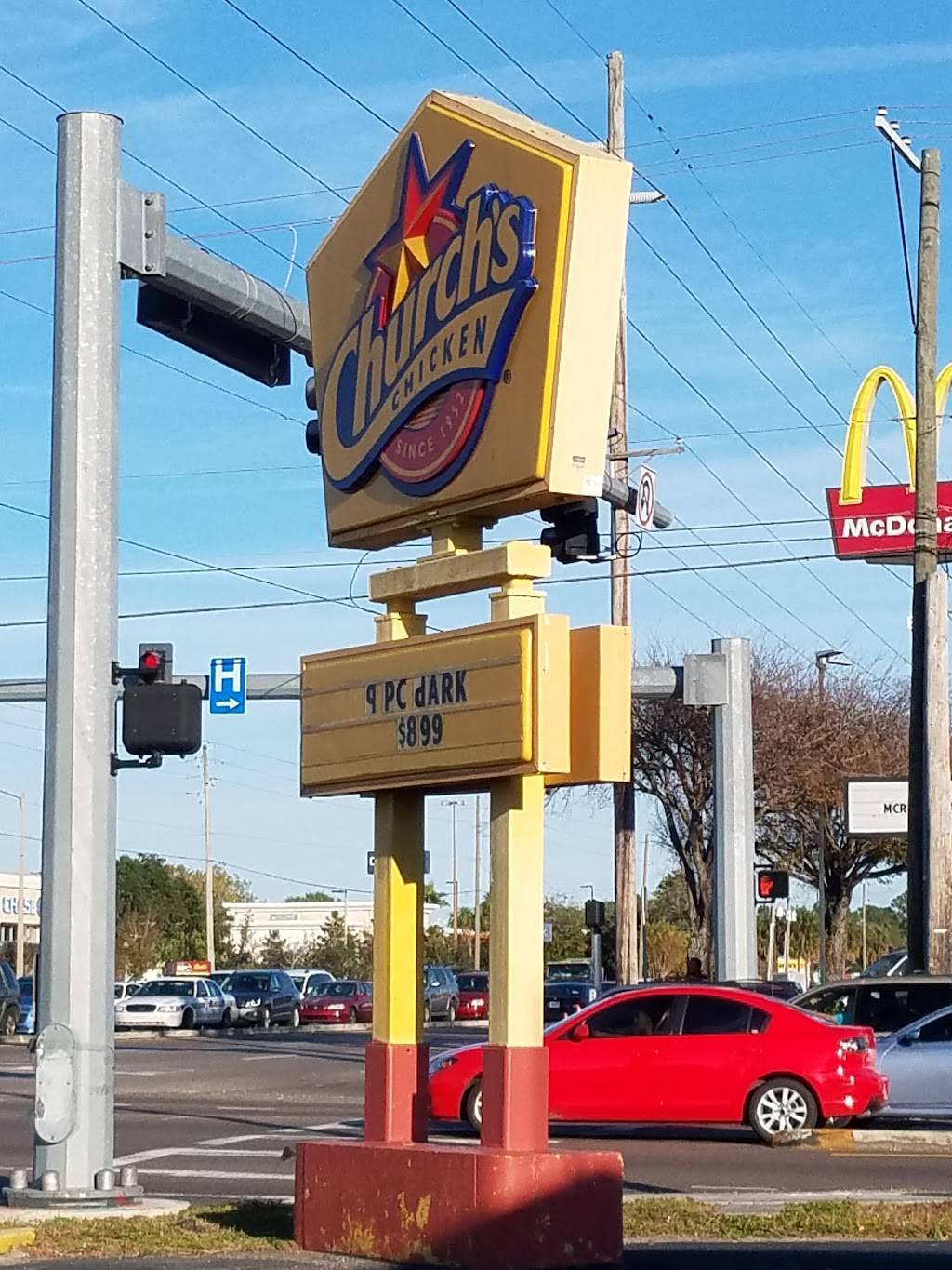 Churchs Chicken | restaurant | 7502 W Waters Ave, Tampa, FL 33615, USA | 8138887200 OR +1 813-888-7200