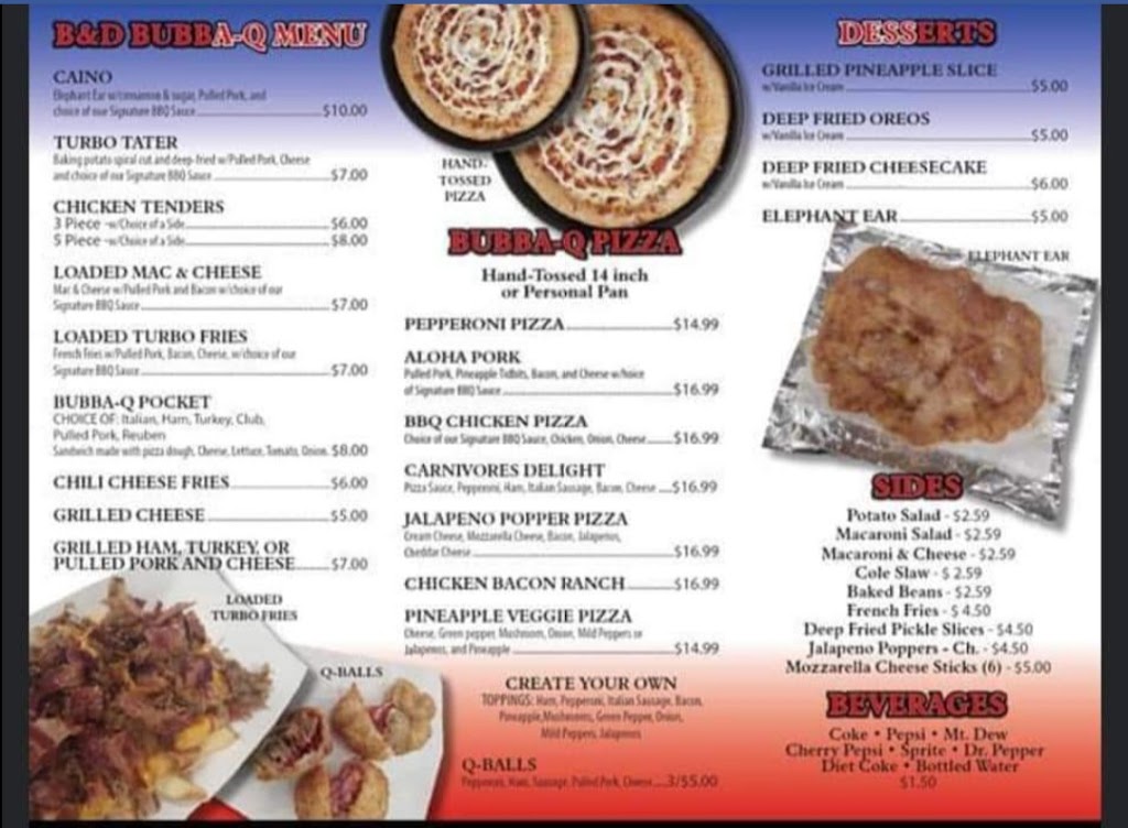 B&Ds Bubba-Q | restaurant | 4130 E Rosebush Rd, Rosebush, MI 48878, USA | 9894448204 OR +1 989-444-8204