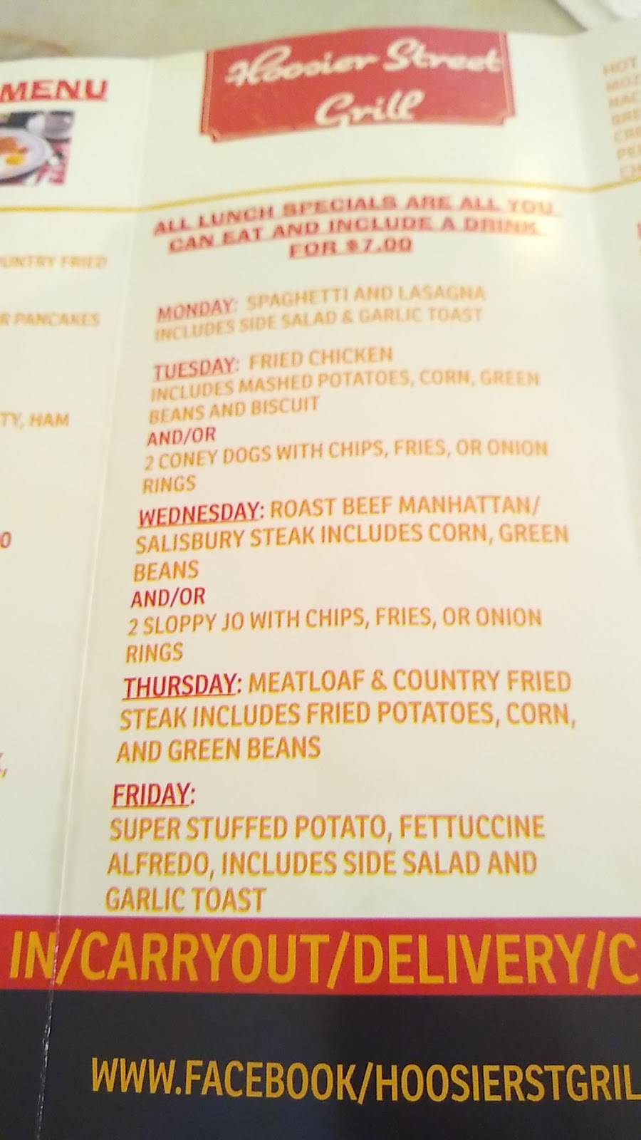 Hoosier Street Grill | restaurant | 161 5th St, North Vernon, IN 47265, USA | 8123466225 OR +1 812-346-6225