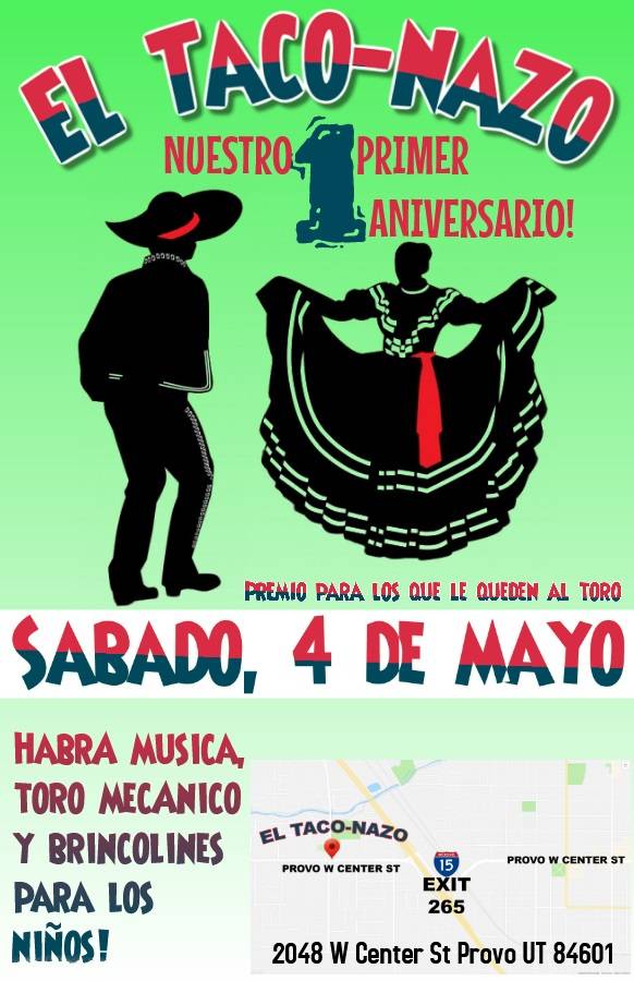 El Taco-Nazo | restaurant | 2048 W Center St, Provo, UT 84601, USA | 8018748366 OR +1 801-874-8366