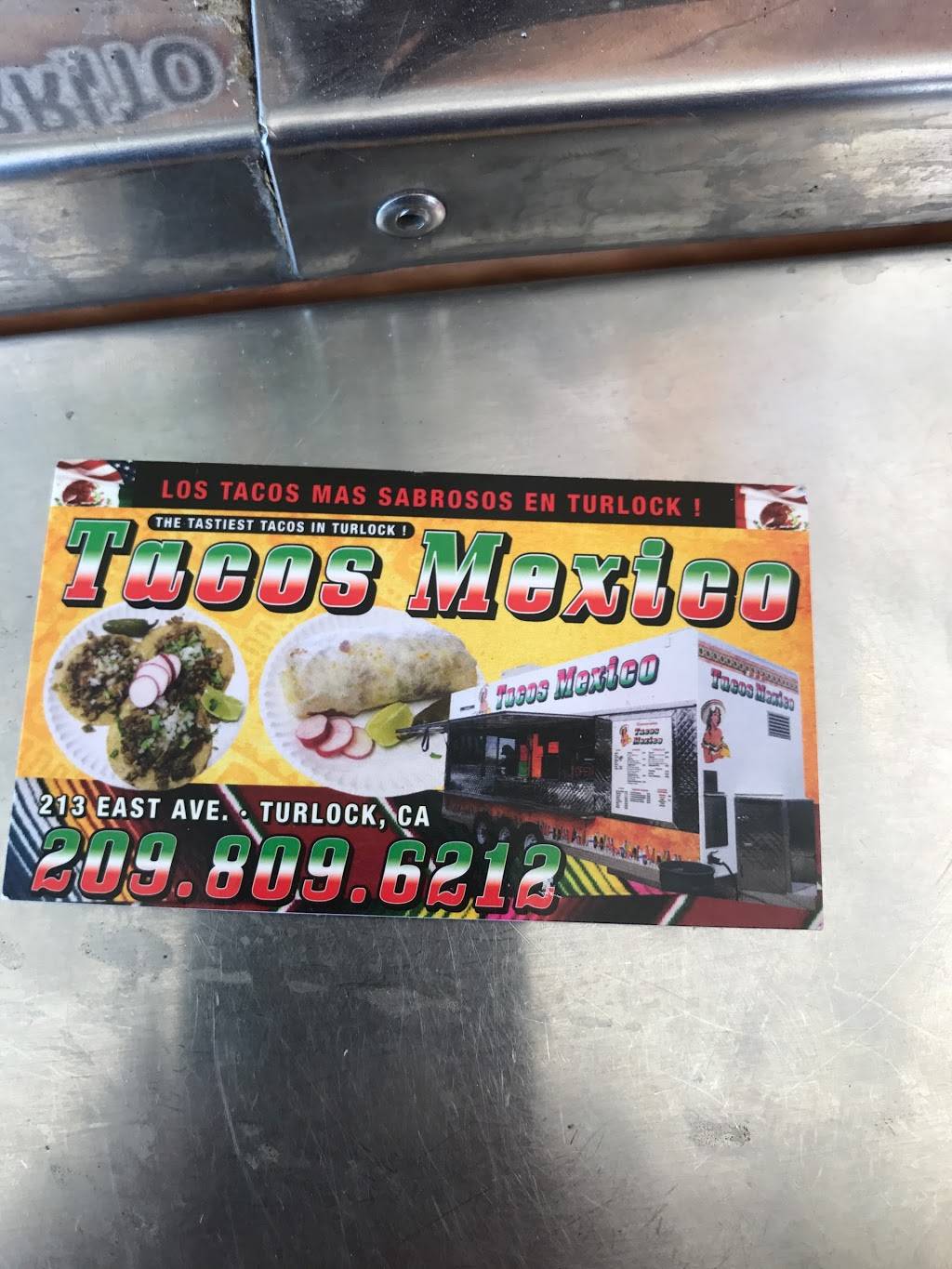 Tacos Mexico | restaurant | N Golden State Blvd, Turlock, CA 95380, USA | 2098096212 OR +1 209-809-6212