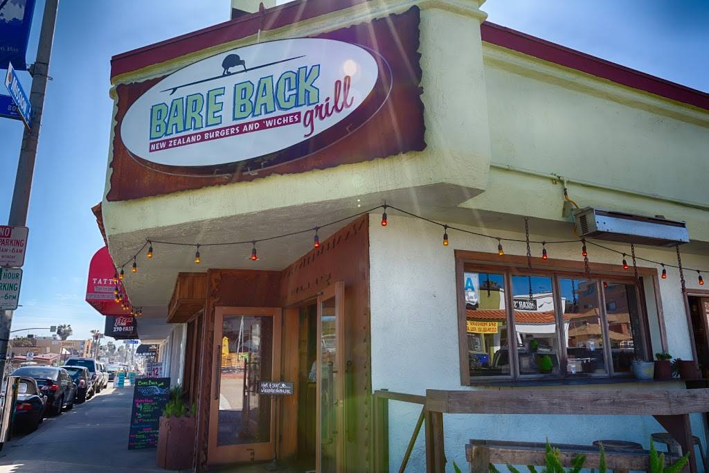 Bare Back Grill | restaurant | 4640 Mission Blvd, San Diego, CA 92109, USA | 8582747117 OR +1 858-274-7117