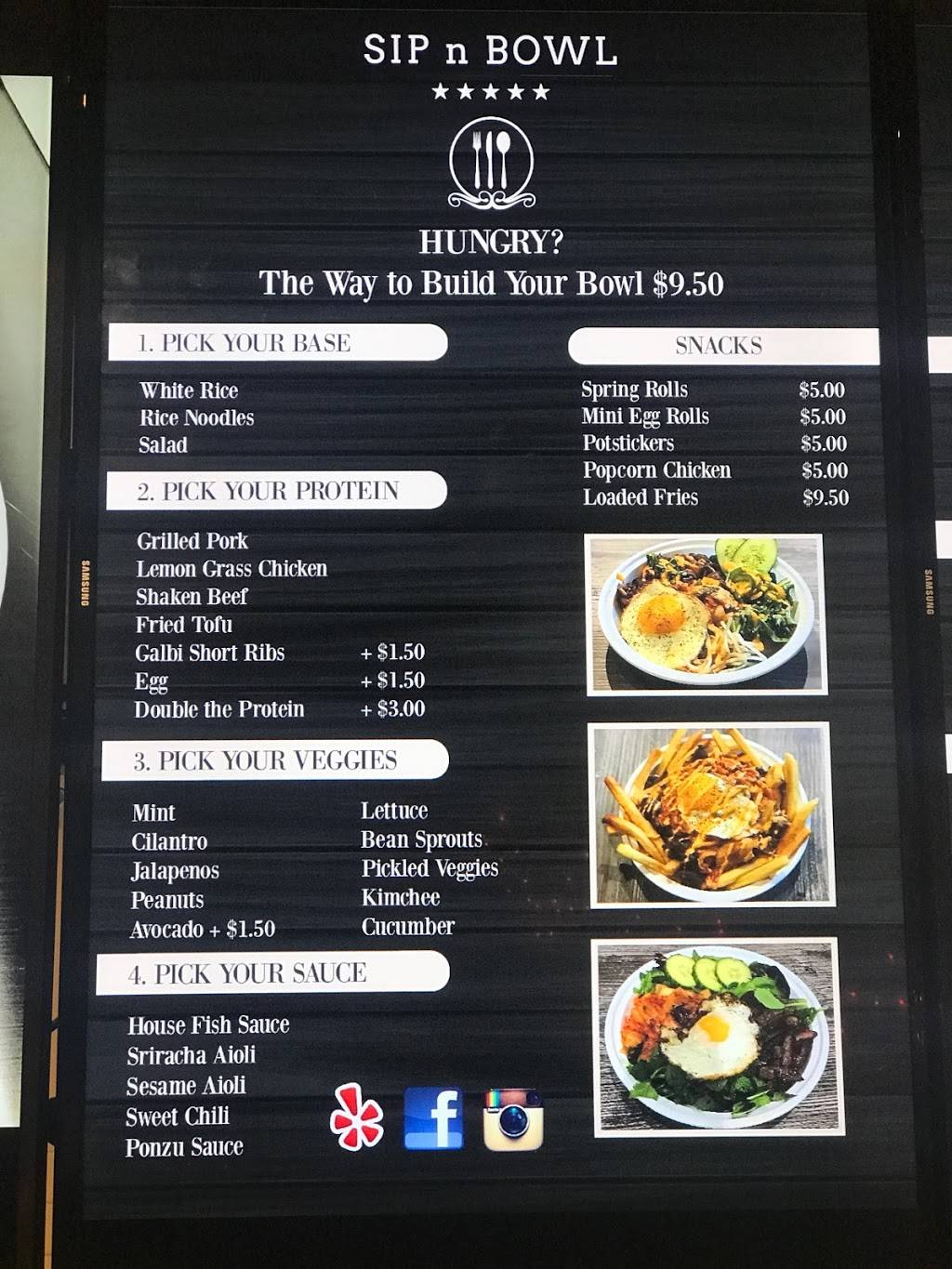 Sip N Bowl | restaurant | 1165 Lincoln Ave, San Jose, CA 95125, USA | 6693424619 OR +1 669-342-4619