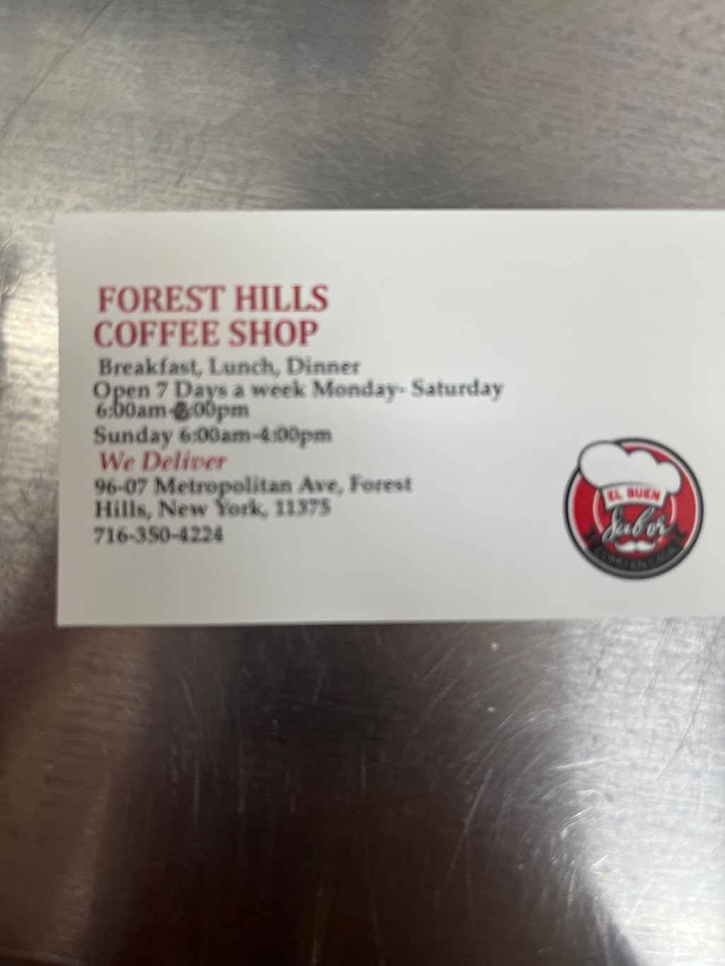 Buen Sabor Restaurant & Coffee Shop | restaurant | 9607 Metropolitan Ave, Queens, NY 11375, USA | 7163504224 OR +1 716-350-4224