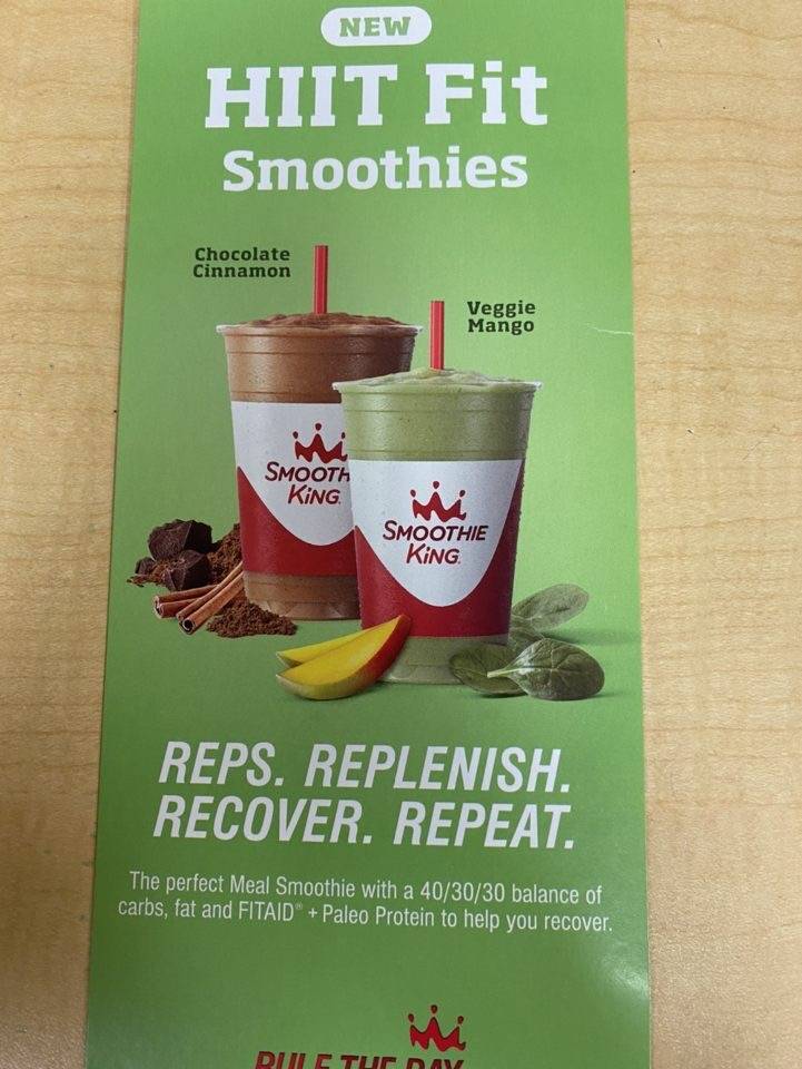 Smoothie King | meal delivery | 6445 Old Jacksonville Hwy, Tyler, TX 75703, USA | 9036305046 OR +1 903-630-5046