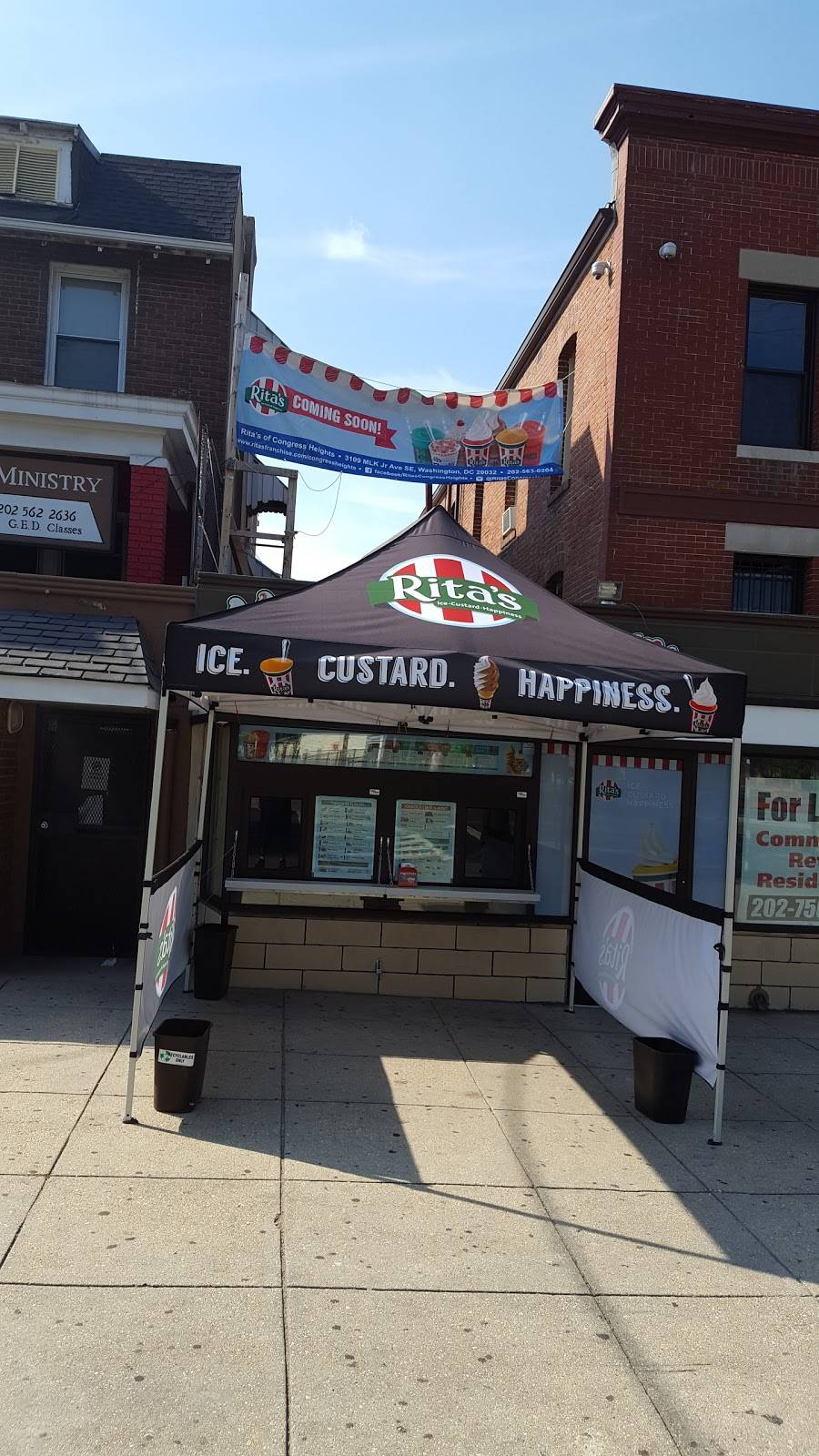 Ritas Italian Ice & Frozen Custard | restaurant | 3109 Martin Luther King Jr Ave SE, Washington, DC 20032, USA | 2025630204 OR +1 202-563-0204
