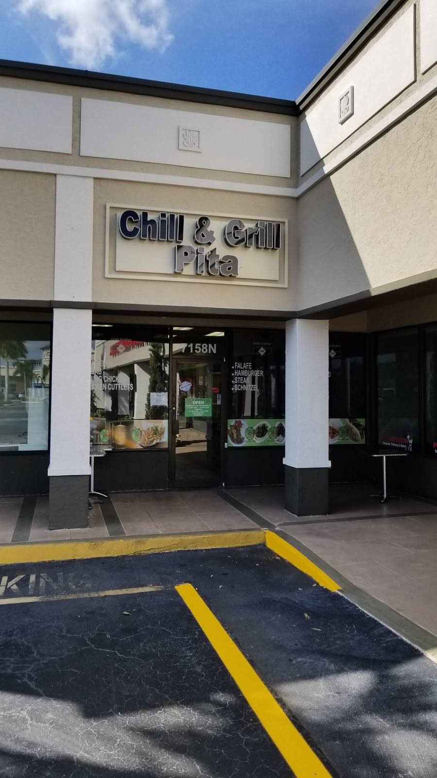 Chill & Grill Pita | restaurant | 7158 N Beracasa Way, Boca Raton, FL 33433, USA | 5617176968 OR +1 561-717-6968