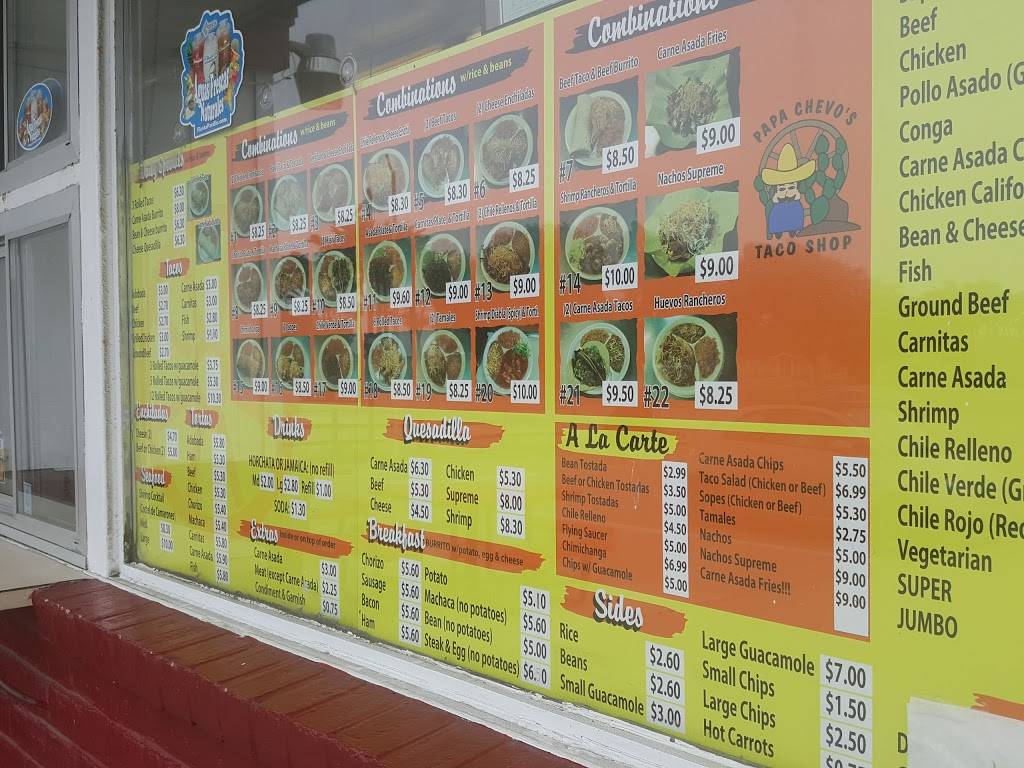 Papa Chevos | restaurant | 3038 Del Monte Blvd, Marina, CA 93933, USA | 8318849545 OR +1 831-884-9545