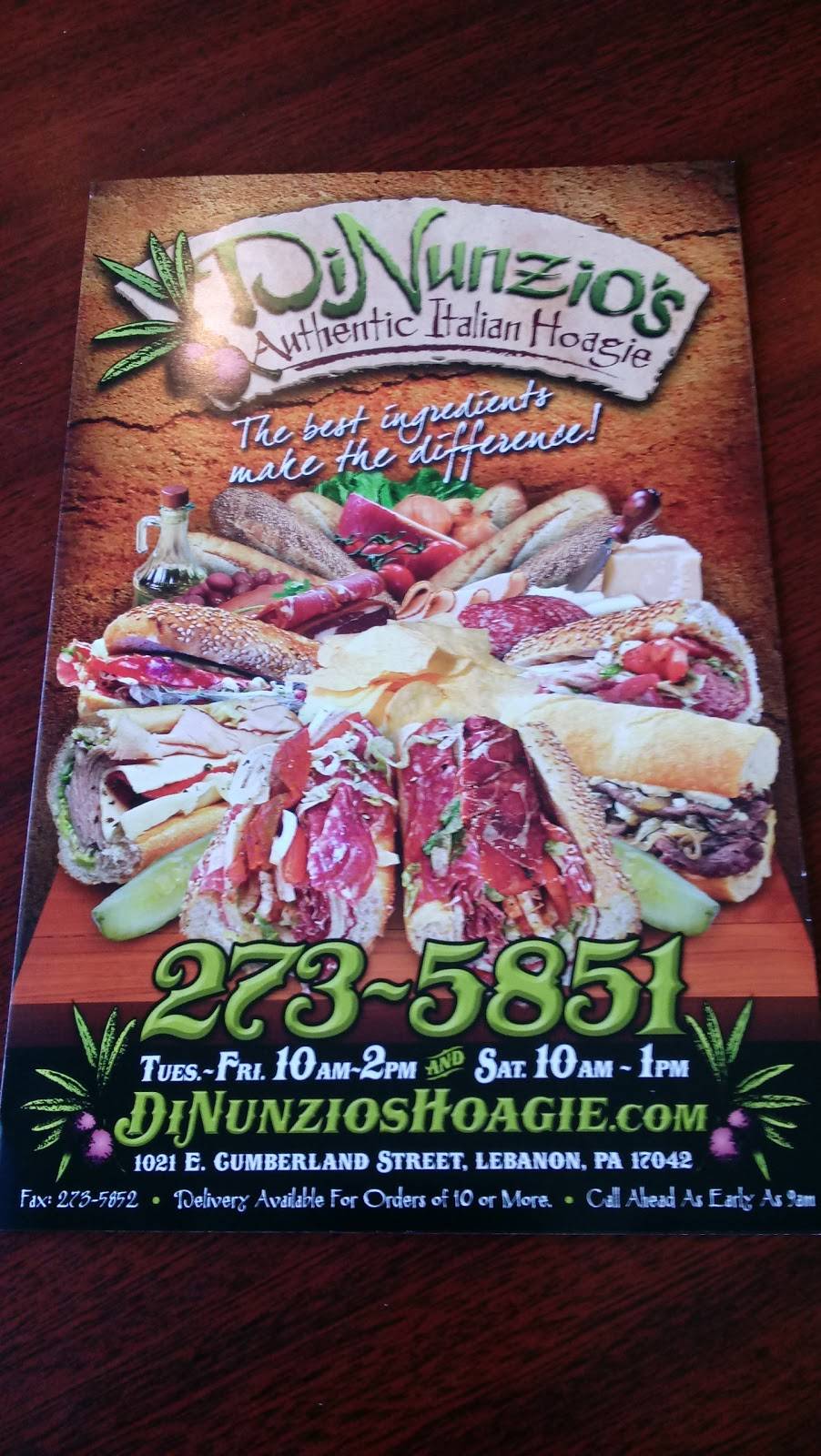 DiNunzios Authentic Italian Hoagie | restaurant | 718 Poplar St, Lebanon, PA 17042, USA | 7172735851 OR +1 717-273-5851