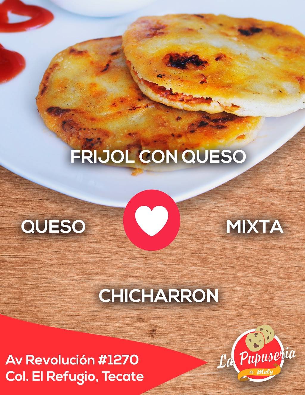 La pupuseria de Mely | restaurant | Av Revolución 1270, El Refugio, 21440 Tecate, B.C., Mexico | 016651439449 OR +52 665 143 9449