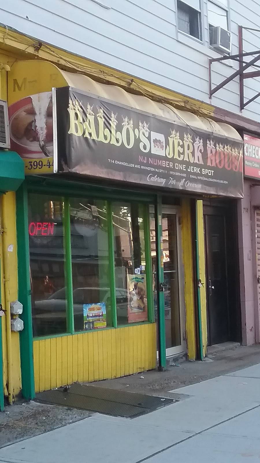 Ballos Jerk House | restaurant | 714 Chancellor Ave, Irvington, NJ 07111, USA | 9733994480 OR +1 973-399-4480