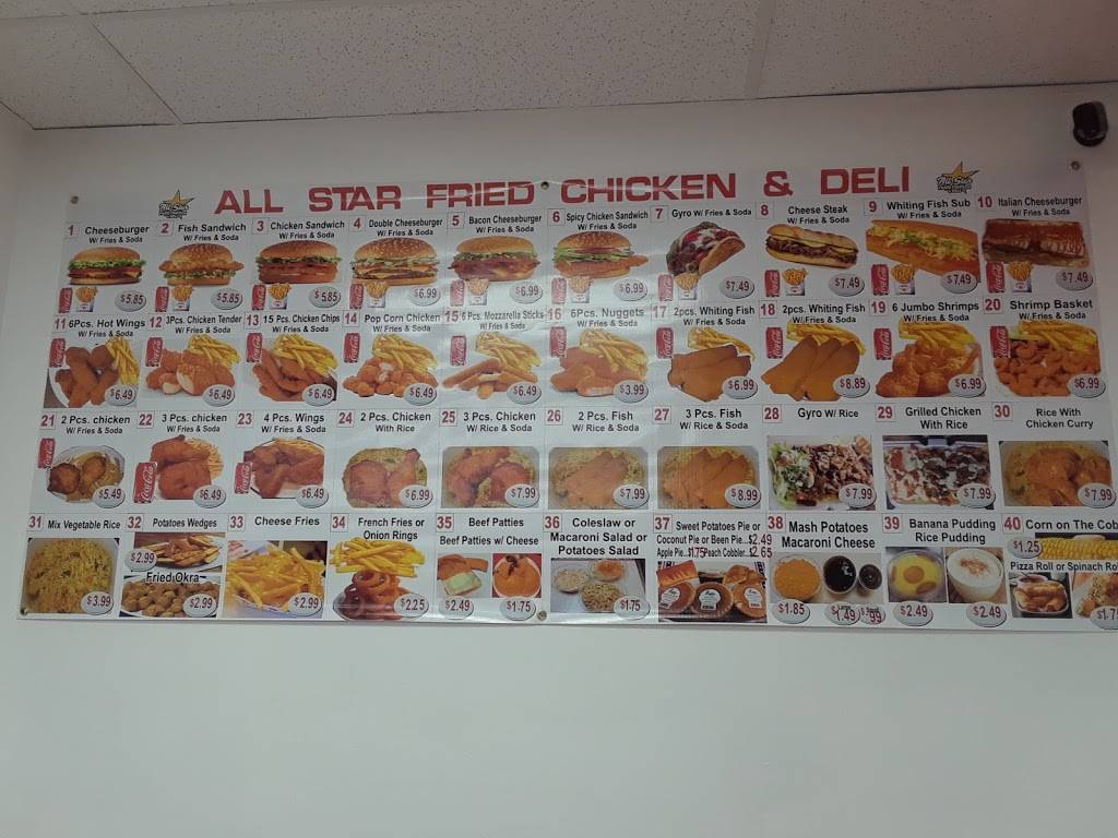 All Star Fried Chicken | meal takeaway | 222 Farren Ave, New Haven, CT 06513, USA | 2036919542 OR +1 203-691-9542
