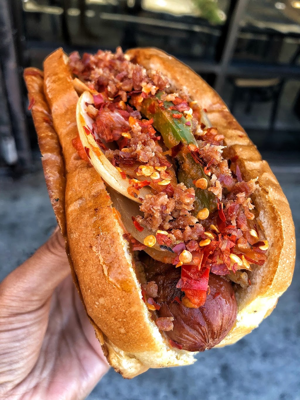 Dirt Dog Fremont | restaurant | 450 E Fremont St Ste 123, Las Vegas, NV 89101, USA | 7024835432 OR +1 702-483-5432