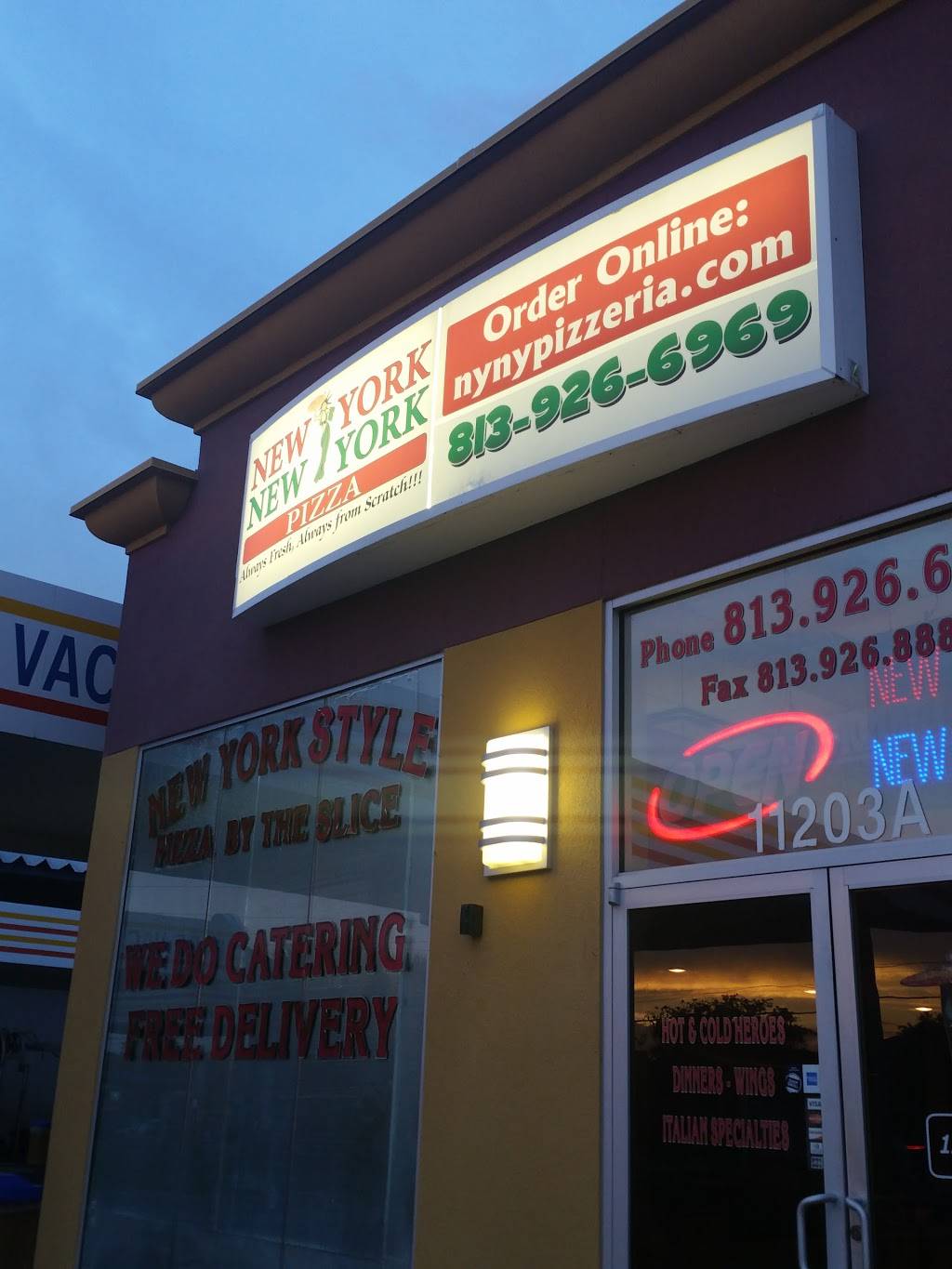 New York New York Pizza | restaurant | 11203 Sheldon Rd, Tampa, FL 33626, USA | 8139266969 OR +1 813-926-6969