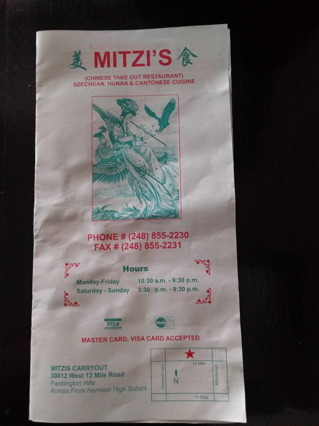 Mitzis Carry Out | meal takeaway | 30012 Twelve Mile Rd, Farmington Hills, MI 48334, USA | 2488552230 OR +1 248-855-2230