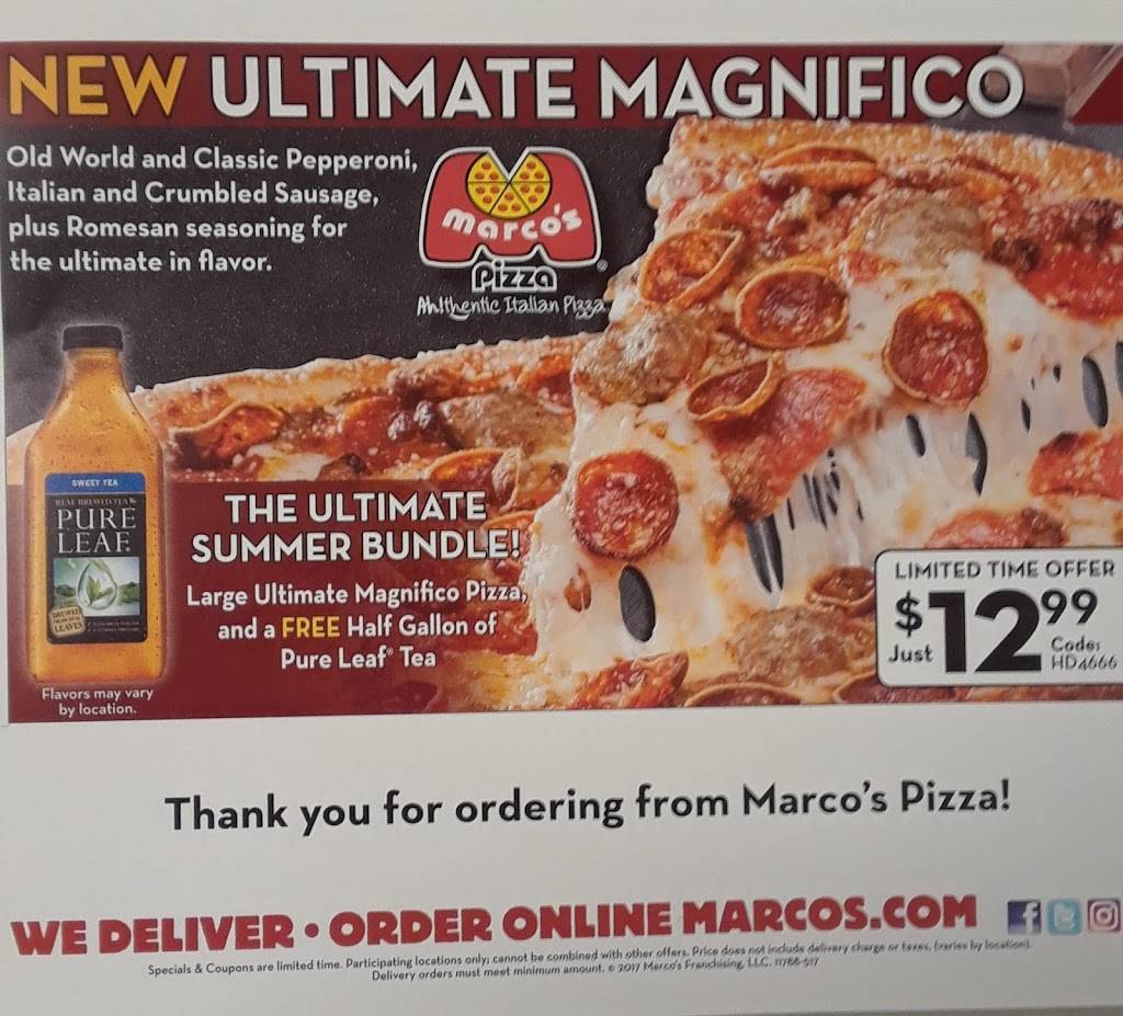 Marcos Pizza | meal delivery | 2019 25th St, Columbus, IN 47201, USA | 8123751500 OR +1 812-375-1500