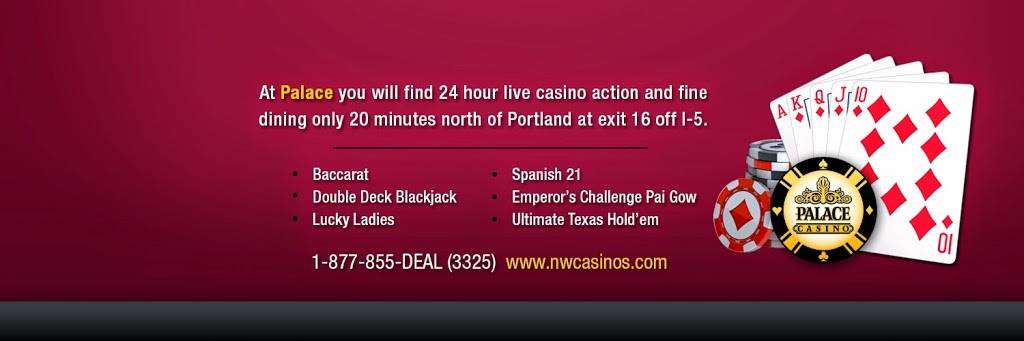 Palace Casino | restaurant | 318 NW Pacific Hwy, La Center, WA 98629, USA | 3602632988 OR +1 360-263-2988