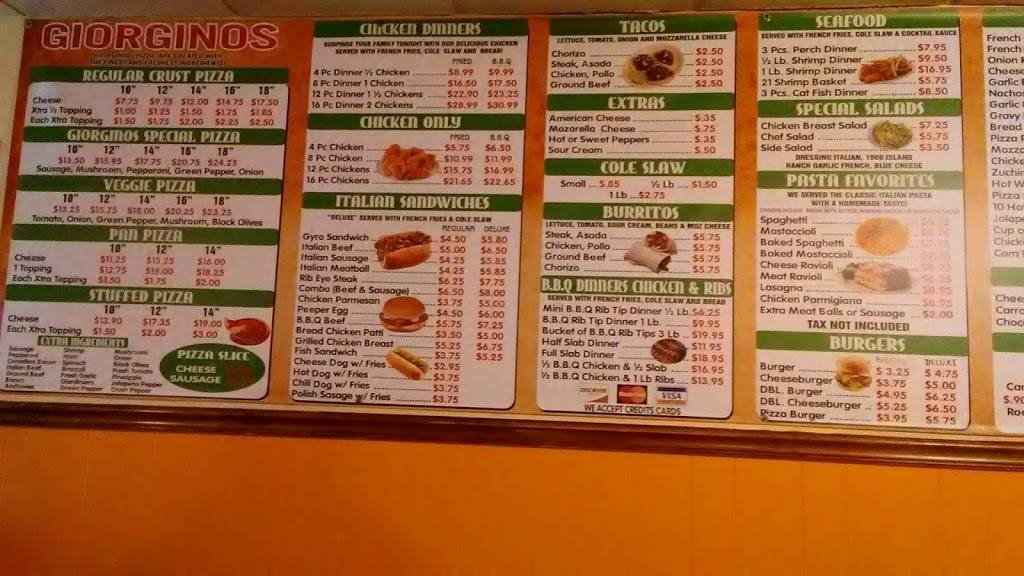 Giorginos Pizza | restaurant | 5723 W 63rd St, Chicago, IL 60638, USA | 7738383633 OR +1 773-838-3633